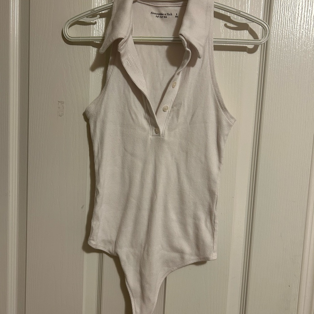 Abercrombie & Fitch White Polo Bodysuit
